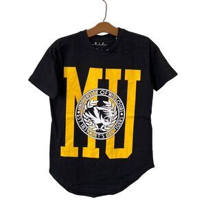 Pressbox University Of Missouri Mizzou Tigers Graphic T Shirt Women M Black Tee